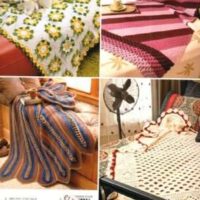 Crocodile stitch afghans