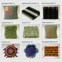 Crochet pillows with tunisian  traditional techniques