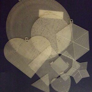 Telai in plastica per teneriffe, kit 9 pezzi