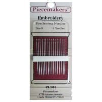 Piecemakers embroidery aghi con cruna lunga n°7 o 8 oppure misti 5/10