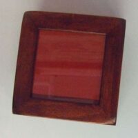 Scatola quadrata in legno cm 13,8 x 13,8 x 7,2