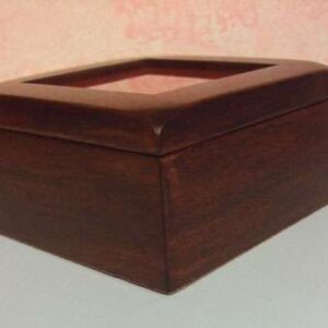 Scatola rettangolare in legno cm 18,2 x 13,2 x 6,2