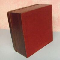 Scatola quadrata in legno cm 13,8 x 13,8 x 7,2