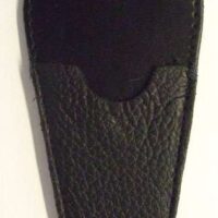 Parapunte cuoio nero e pelle