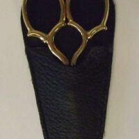 Parapunte cuoio nero e pelle