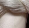 Tulle di seta bobinet/ss bianco latte/blanc 6 buchi/1cm altezza cm 150 € 66,00 al metro, vendita a multipli di 50 cm - immagine 4