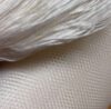 Tulle di seta bobinet/ss bianco latte/blanc 6 buchi/1cm altezza cm 150 € 66,00 al metro, vendita a multipli di 50 cm - immagine 5