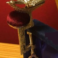 Mano libera o terza mano- sewing bird  silver plate