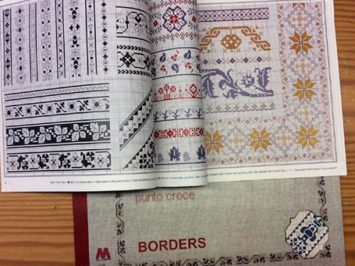 Vintage: bordure a punto croce