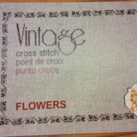 Vintage: fiori a punto croce