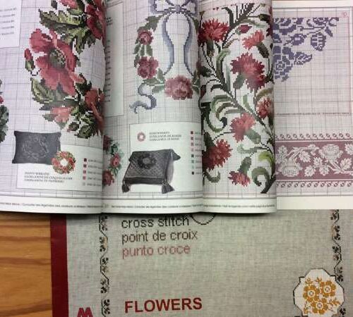 Vintage: fiori a punto croce