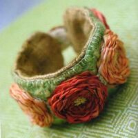 The art of felting & silk ribbon  embroidery