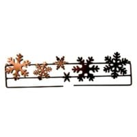 Supporto metallo fiocchi di neve x bordi da cm 39