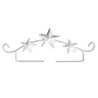 Supporto metallo colore bianco stelle x bordi da cm 11