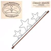 Supporto metallo classic motifs 3 stelle x bordi da cm 41