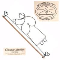 Supporto metallo classic motifs flying angel x bordi da cm 41