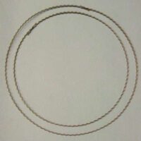 Anello metallo ondulato piatto spessore 1,6 x 2,5 misure da cm 20 o 26