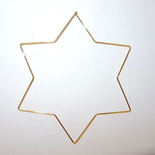 Stella metallo cm 9,2 x 9,2 spessore mm 0,85 oro