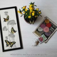 Schema blackwork: swallowtail butterlies aijsai designs