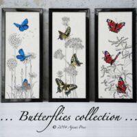 Schema blackwork: swallowtail butterlies aijsai designs