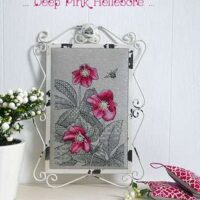 Deep pink hellebore, aijsai designs