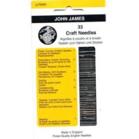 Aghi jjames  assortimento misto ricamo, 33 aghi assortiti