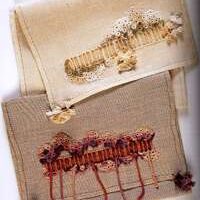 Needleweaving and embroidery, embellished tresures, effie mitrofanis