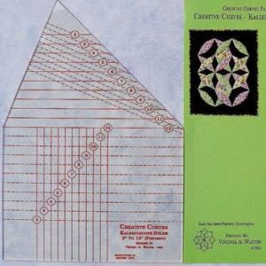 Creative curves 1 1/2 "  e 2" ruler w028r virginia a. Walton