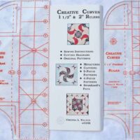 Creative curves 1 1/2 "  e 2" ruler w028r virginia a. Walton