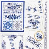 Lindner's  kreuzstiche n°089   blaue stunde
