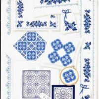 Lindner's  kreuzstiche n°089   blaue stunde
