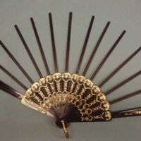 Struttura ventaglio  plastica marrone scuro cm 38