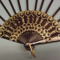 Struttura ventaglio  plastica marrone scuro cm 38