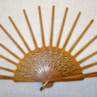 Struttura ventaglio  legno, cupido grande cm 43