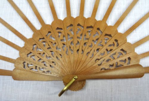 Struttura ventaglio  legno, cupido grande cm 43 - immagine 3