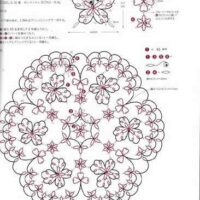 Doily made with tatting lace