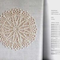 Lovely tatting doily for fall and winter