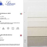 Lino 30l (19x19fili) sotema bianco ottico e candido altezza cm 270 € 55,00 al metro, vendita a multipli di 50 cm