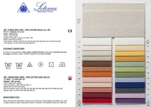 Mistolino garda, sotema (fili 15x15) altezza cm 180 € 37/46,00 al metro vendita a multipli di 50 cm - immagine 2