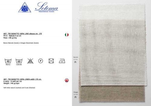 LINO T95 (CENCIO 6X6 FILI) SOTEMA, altezza cm 170, € 28,00 al metro, vendita a multipli di 50 cm