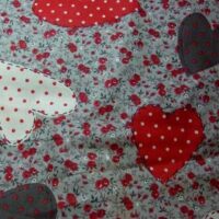 "cuori"  altezza cm 165, ultimo pezzo cm 55 x 160