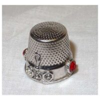 Ditale in argento con pietre by roberta dazzini
