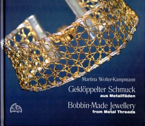 Bobbin made jewellery, from metal threads, kampmann