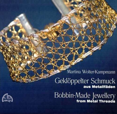 Bobbin made jewellery, from metal threads, kampmann
