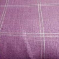Jolly/lino riviera  quadri graziano 11 fili metri 0,70 x 1,80 lilla/bianco