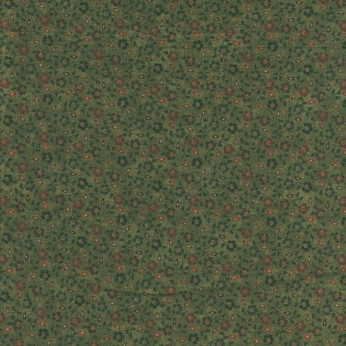 KANVAS14 "Kansas trouble favorites II" for moda, fiorellini verde 14, vendita a multipli di 50 cm