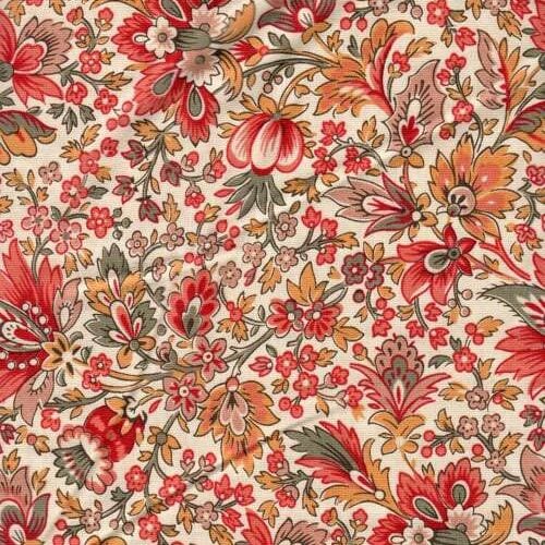 "blue barn print" by laundry bascket for moda, madame rouge € 18,00 mt vendita a multipli di 50 cm