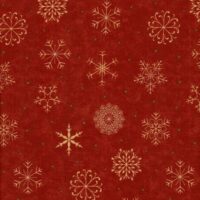 "delightful december" by sandy gervais for moda, natale rosso ultimo pezzo cm 110 x 110