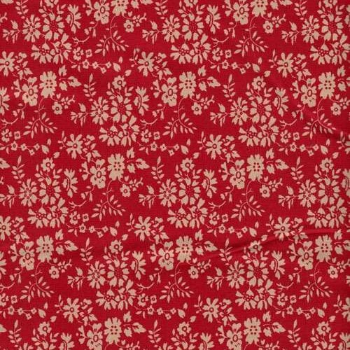 Red and ecru', fiorellini altezza cm 110, vendita a multipli di 50 cm
