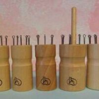 Knitting dolly, kit caterinette legno